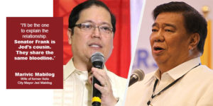 Senator Franklin Drilon and former Iloilo City Mayor Jed Mabilog