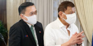 President Duterte and Senator Bong Go