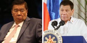 President Duterte and Senator Drilon