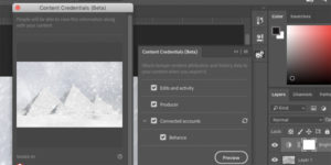 Adobe Photoshop's Content Credentials