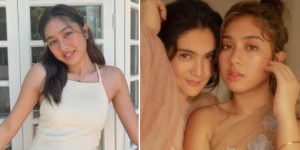 Dimples Romana and daughter