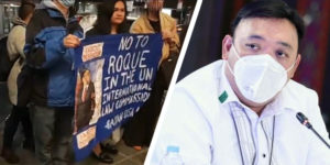 Protesters in New York