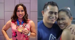 Hidilyn Diaz and Julius Naranjo