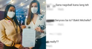 Michele Gumabao and Mocha Uson