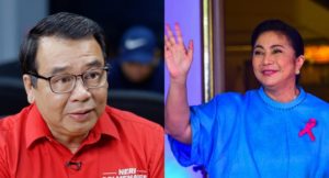 Neri Colmenares and Leni Robredo