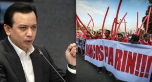 Trillanes and Marcos loyalists