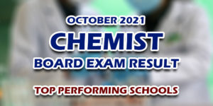 Chemist Board Exam Result October 2021 TOP PERFORMING SCHOOLS