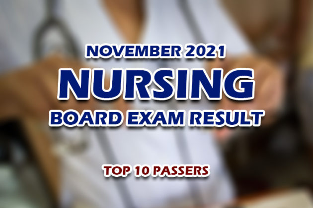 Nursing NLE Board Exam Result November TOP PASSERS