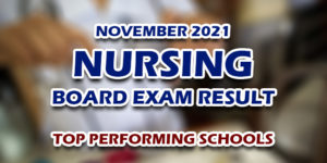 Nursing NLE Board Exam Result November 2021 TOP PERFORMING SCHOOLS