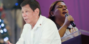 President Duterte and Davao City Mayor Sara Duterte
