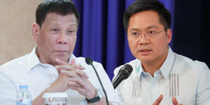 President Duterte and Karlo Nograles