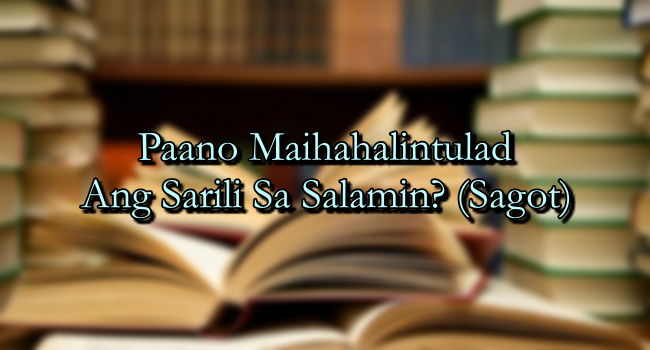 Paano Maihahalintulad Ang Sarili Sa Salamin? (Sagot)