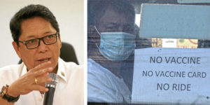 Bello on no vax no ride policy