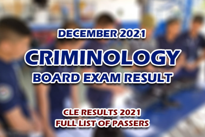 Cle Results Criminology Board Exam Result December Full List