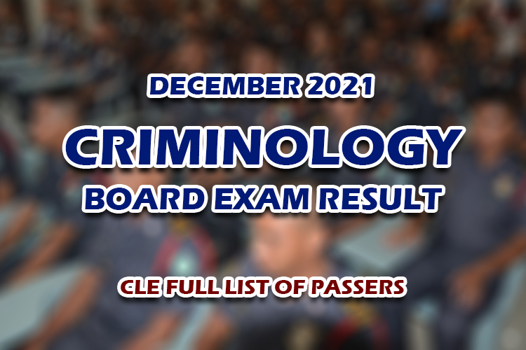 Criminology Board Exam CLE Result December Full List Of Passers