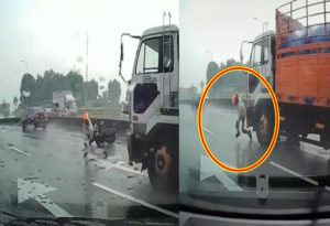 Lucky Motorcycle Rider