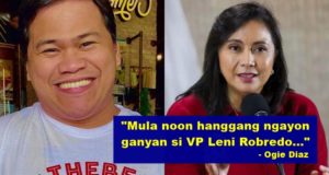 ogie diaz leni robredo