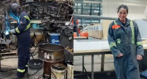 teacher-turned-welder in Canada