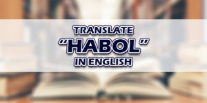 Habol in English