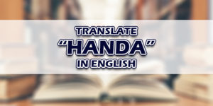 Handa in English