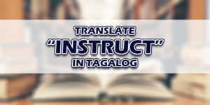 Instruct In Tagalog