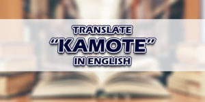 Kamote In English