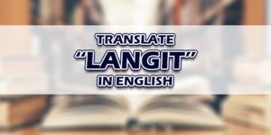 Langit In English
