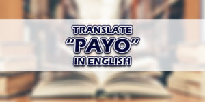 Payo In English