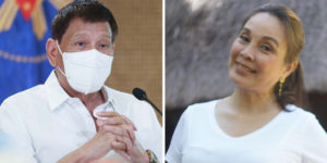 President Duterte and Loren Legarda