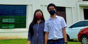 Yamyam Gucong and fiancée