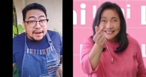 chef Gelo Guison and Leni Robredo