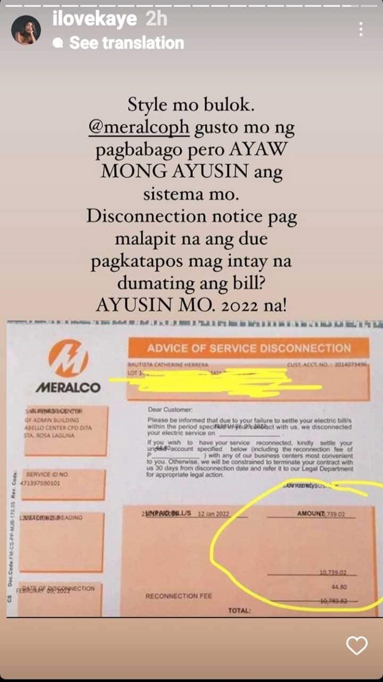 kakai-bautista-calls-out-meralco-after-receiving-a-disconnection-notice