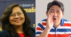 Raissa Robles and Larry Gadon