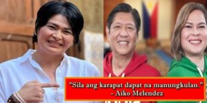 Aiko Melendez, Bongbong Marcos, Sara Duterte