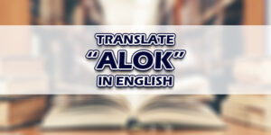 Alok In English