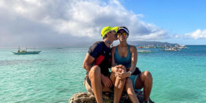 Aubrey Miles and Troy Montero