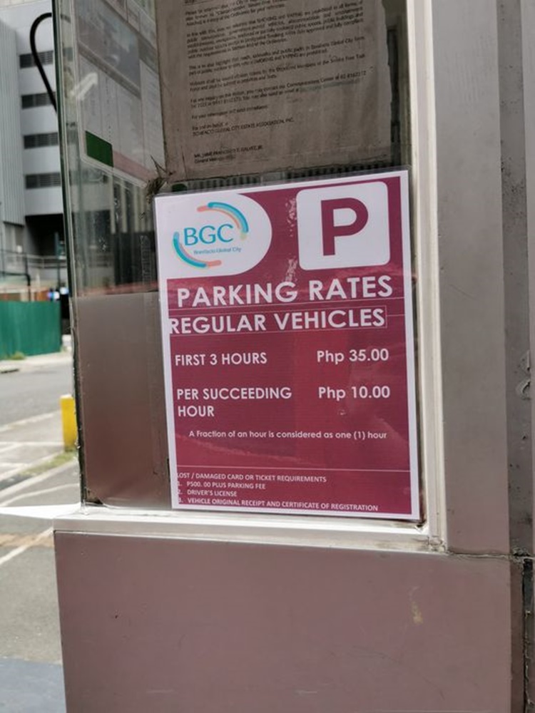 Male Netizen Shares “Pinakamurang” Parking Rates in BGC
