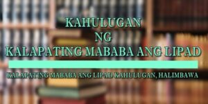 KALAPATING MABABA ANG LIPAD KAHULUGAN 1