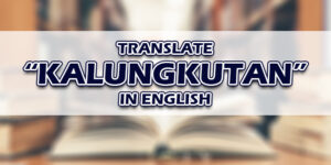 Kalungkutan In English