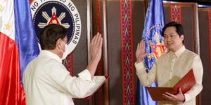 President Duterte and Karlo Nograles