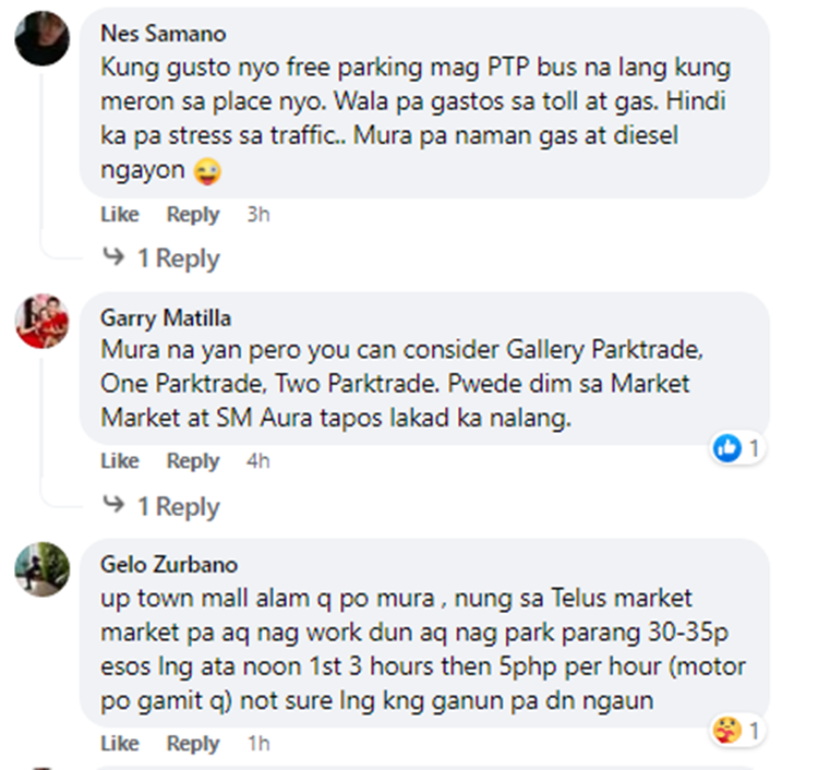 Male Netizen Shares “Pinakamurang” Parking Rates in BGC
