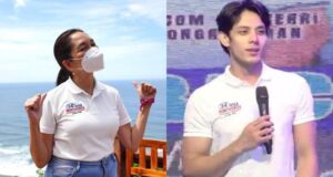 Risa Hontiveros and her nephew