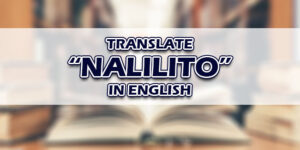Nalilito In English