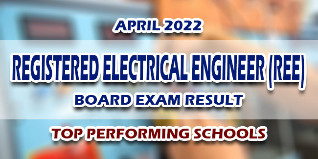 Registered Electrical Engineer REE Board Exam Result April 2022 TOP ...