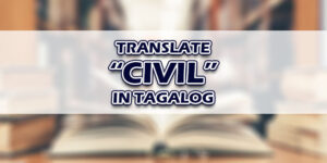 Civil In Tagalog