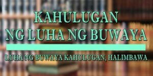 LUHA NG BUWAYA KAHULUGAN 1