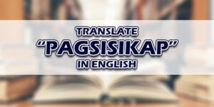 Pagsisikap In English