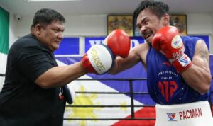 Buboy Fernandez and Manny Pacquiao