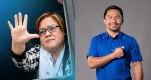Leila de Lima and Manny Pacquiao