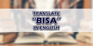 Bisa In English